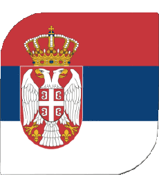 Fahnen Europa Serbien Platz 
