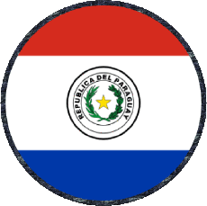 Bandiere America Paraguay Tondo 