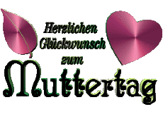 Messages Allemand Herzlichen Glückwunsch zum Muttertag 03 