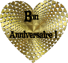 Mensajes Francés Bon Anniversaire Coeur 011 