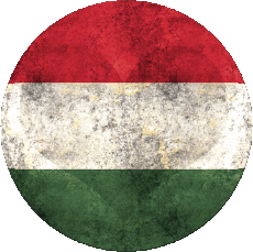 Drapeaux Europe Hongrie Rond 