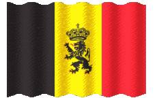 Drapeaux Europe Belgique Ondulation 