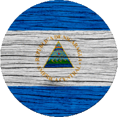 Bandiere America Nicaragua Tondo 