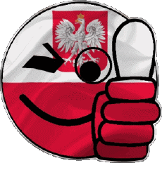 Banderas Europa Polonia Smiley - OK 