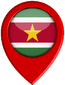 Flags America Suriname Location Pin 