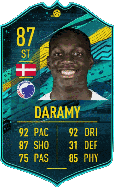 Multimedia Videospiele F I F A - Karten Spieler Dänemark Mohamed Daramy 