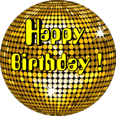 Mensajes Inglés Happy Birthday Abstract - Geometric Fondo transparente 013 