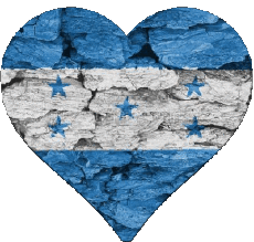 Banderas América Honduras Corazón 