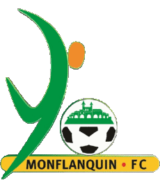 Sports FootBall Club France Logo Nouvelle-Aquitaine 47 - Lot-et-Garonne Monflanquin FC 