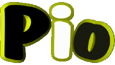 First Names MASCULINE - Italy P Pio 