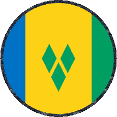 Fahnen Amerika St. Vincent und die Grenadinen Runde 