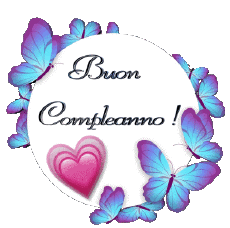 Messages Italien Buon Compleanno Farfalle 010 