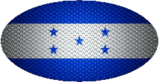 Drapeaux Amériques Honduras Ovale 