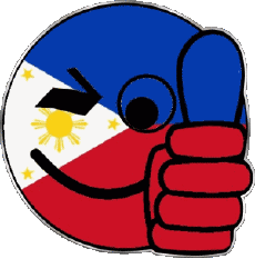 Banderas Asia Filipinas Smiley - OK 