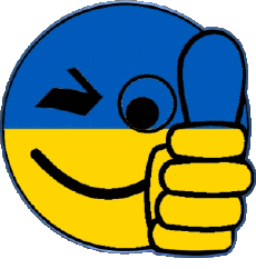 Drapeaux Europe Ukraine Smiley - OK 