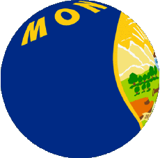 Banderas América U.S.A - Estados Montana Esfera - Cubo 