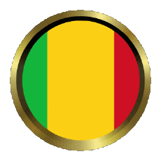 Fahnen Afrika Mali Rund - Ringe 