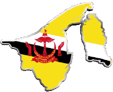 Bandiere Asia Brunei Vario 