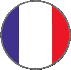 Drapeaux Europe France National Rond 