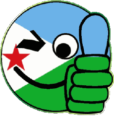 Banderas África Djibouti Smiley - OK 