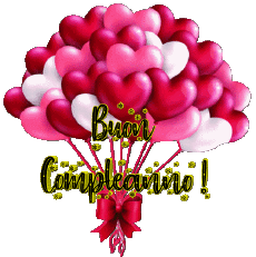 Mensajes Italiano Buon Compleanno Palloncini - Coriandoli 009 