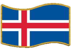 Drapeaux Europe Islande Rectangle 