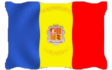Bandiere Europa Andorra Sventola 