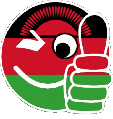 Fahnen Afrika Malawi Smiley - OK 