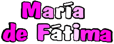 First Names FEMININE - Spain M Composed María de Fátima 