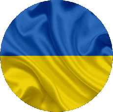 Bandiere Europa Ucraina Tondo 