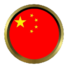 Bandiere Asia Cina Rotondo - Anelli 