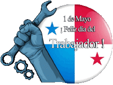 Messages Espagnol 1 de Mayo Feliz día del Trabajador - Panama 
