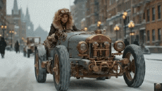 Humor - Fun A.I Mezcla Epic Steampunk Vehicule 
