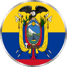 Bandiere America Colombia Rond 