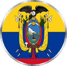 Fahnen Amerika Kolumbien Rond 