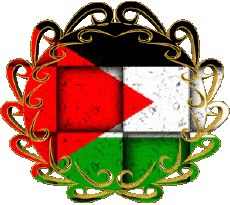 Banderas Asia Palestina Forma 
