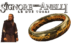 Multi Média Cinéma International Le Seigneur des Anneaux Les Deux Tours Logo Italien 