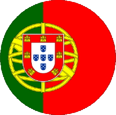 Fahnen Europa Portugal Runde 