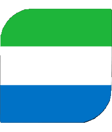 Bandiere Africa Sierra Leone Quadrato 