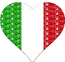 Flags Europe Italy National Heart 
