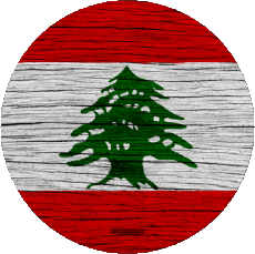 Flags Asia Lebanon Round 
