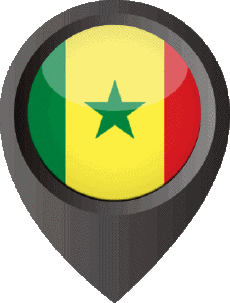 Bandiere Africa Senegal Perno di posizione 