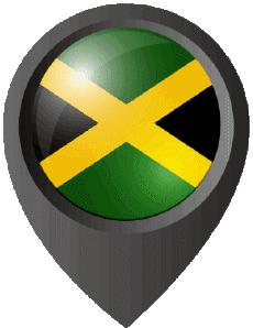 Flags America Jamaica Location Pin 