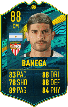 Multimedia Vídeo Juegos F I F A - Jugadores  cartas Argentina Éver Banega 