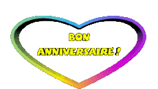 Messagi Francese Bon Anniversaire Coeur 002 