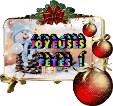 Mensajes Francés Joyeuses Fêtes (Noël) Serie 12 