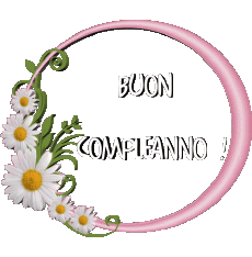 Messages Italian Buon Compleanno Floreale 021 