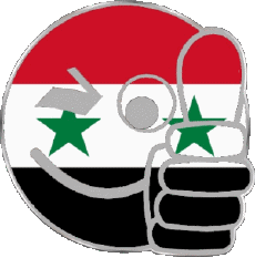 Drapeaux Asie Syrie Smiley - OK 