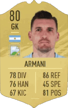 Multimedia Vídeo Juegos F I F A - Jugadores  cartas Argentina Franco Armani 