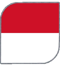 Bandiere Europa Monaco Quadrato 